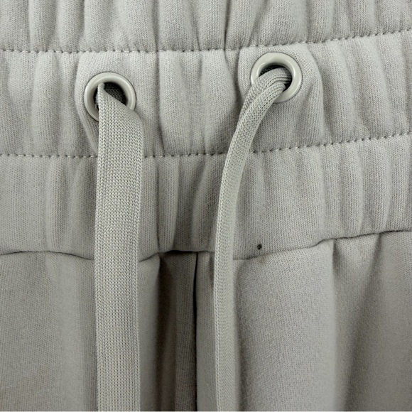 Popflex Plane Pants Silver Birch Large Petite Wide Leg Cozy Comfy Sweatpants - Picture 5 of 8